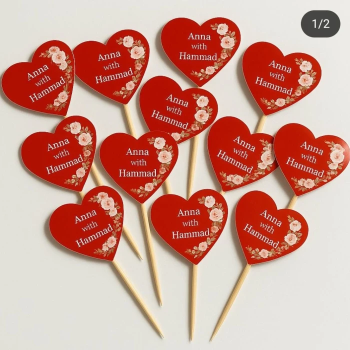 Customized Baat Pakki Toppers for Wedding Sweet Decoration cover image 1