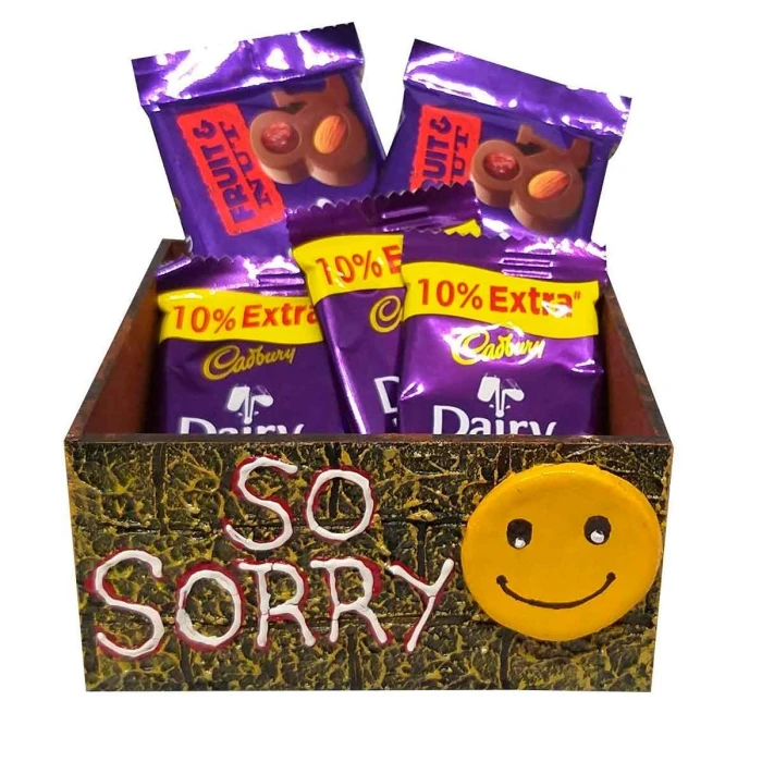Sorry Gift for Girlfriend Teddy Bear & Chocolate Apology Box cover image 3