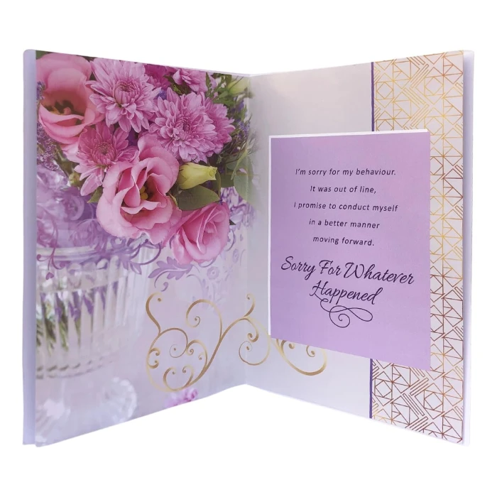 Sorry Gift Combo – Greeting Card, Red Rose & Cadbury Occasions Chocolate Heart Gift Box cover image 6