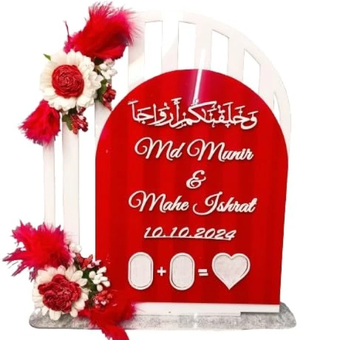 Customized Couple Thumb Impression Frame Personalized Wedding/Nikah cover image 2