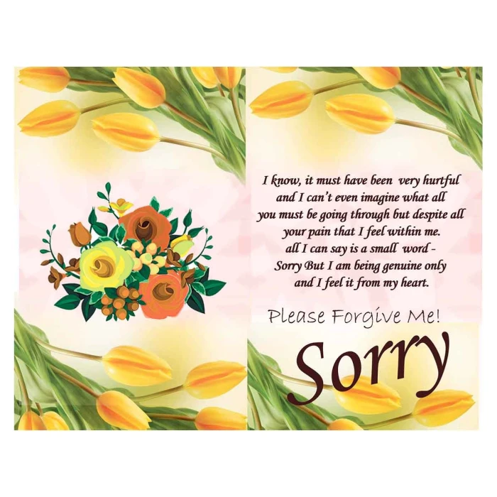 Apology Gift Set Sorry Card, Chocolate & Soft Teddy Bear cover image 2