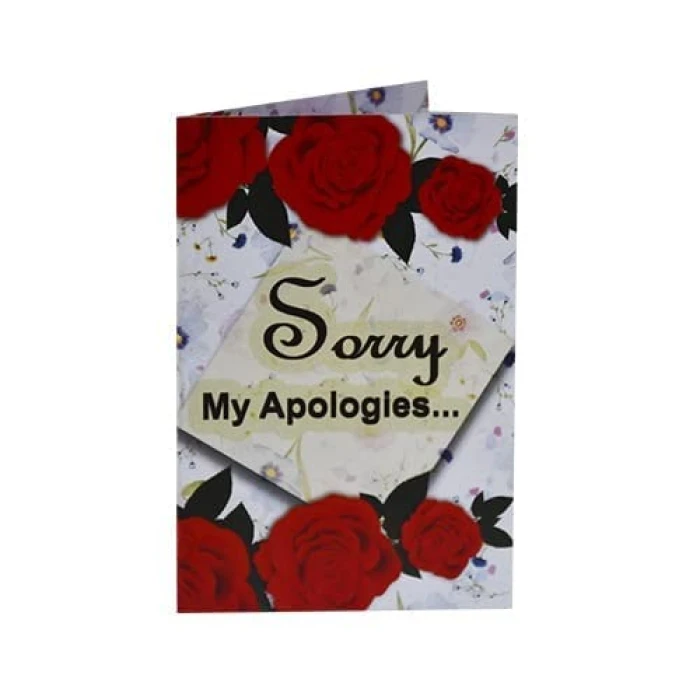 Sorry Gift Set – Greeting Card, Teddy Bear, 12 Chocolates & Wooden Box cover image 3