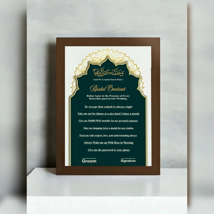 7 Wishes Bridal Contract Dream Wedding Agreement cover image 3