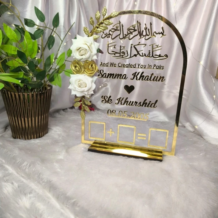 Customize Acrylic Thump Plate Nikah Thumb Board cover image 1