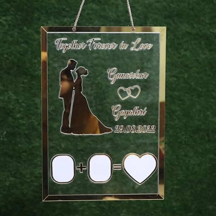 Gift Aura Personalized Anniversary Thumb Impression Board – Custom Acrylic Keepsake cover image 2