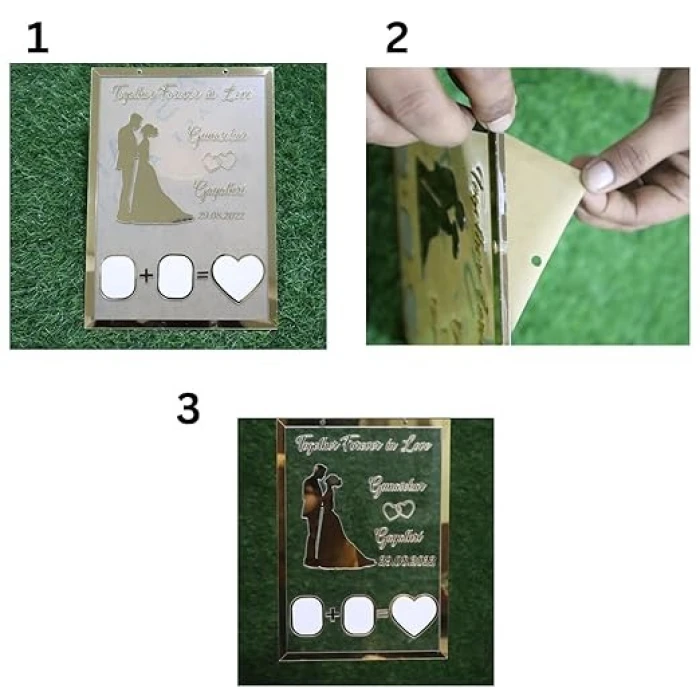 Gift Aura Personalized Anniversary Thumb Impression Board – Custom Acrylic Keepsake cover image 4