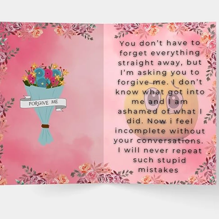 CLUZE Sorry Gift Combo – Greeting Card & Dairy Milk Silk (60g) cover image 4