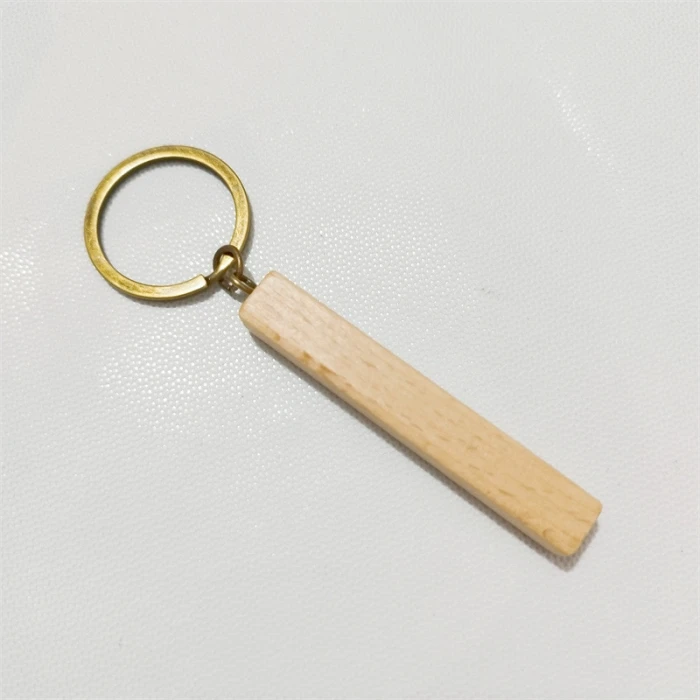 Custom Wooden Keychains for Men Personalized Phone Number Name Text Car Keyring cover image 2