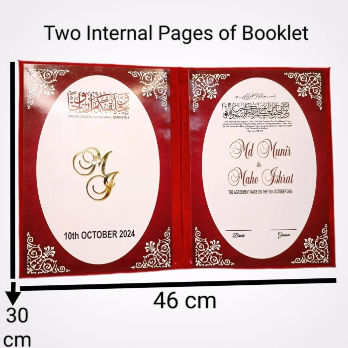 Customized Couple Thumb Impression Frame Personalized Wedding/Nikah cover image 5