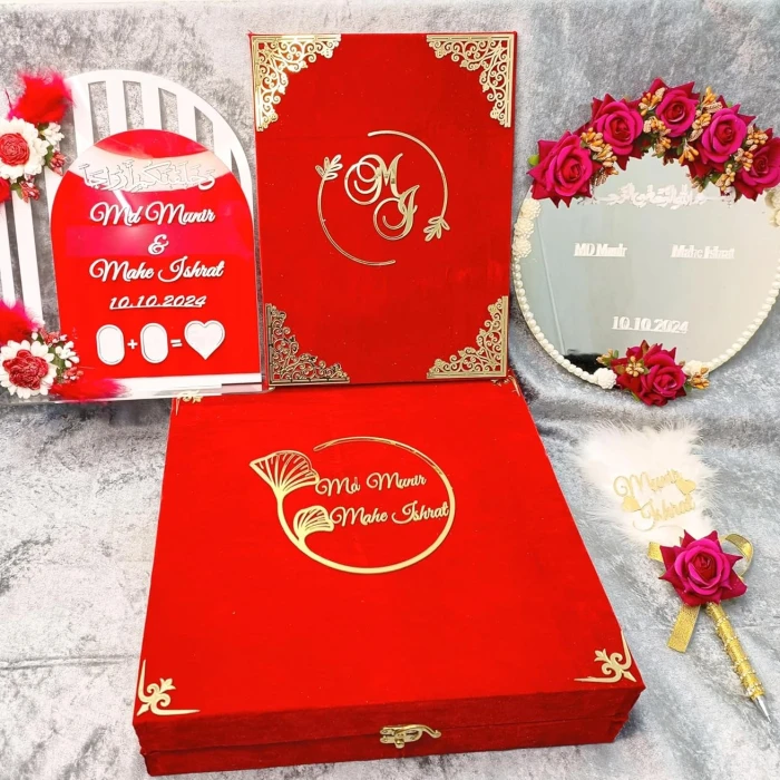 Customized Couple Thumb Impression Frame Personalized Wedding/Nikah