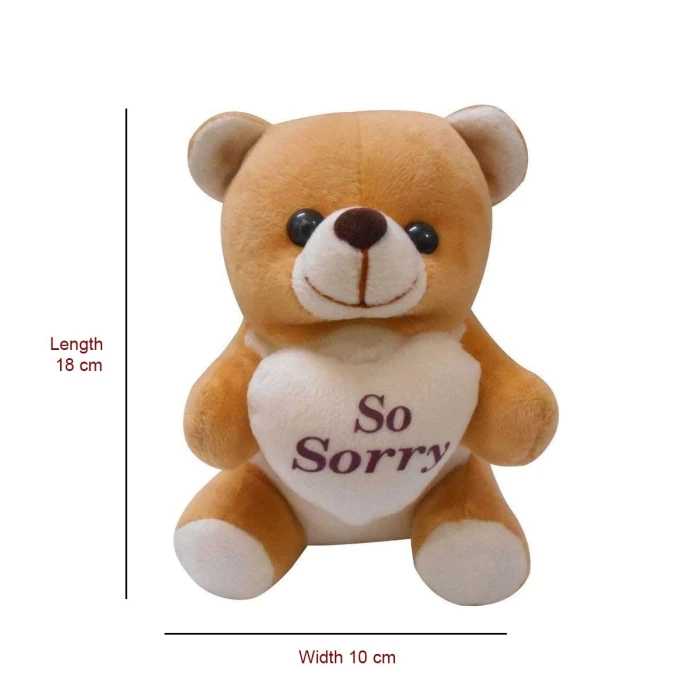 Apology Gift Set Sorry Card, Chocolate & Soft Teddy Bear cover image 1