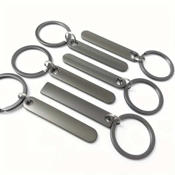 Customizable Double‑Sided Engraved Stainless‑Steel Keychain Personalised Name & Phone Number Tag cover image 4