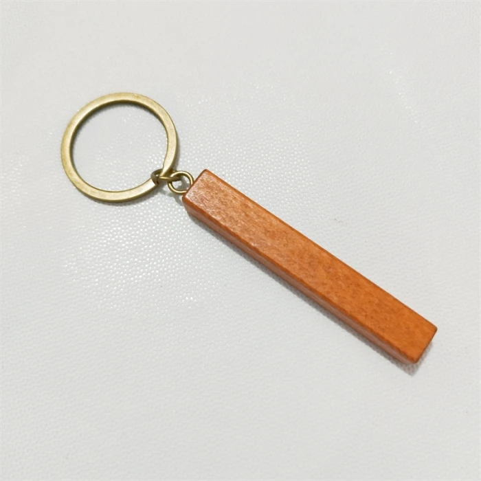 Custom Wooden Keychains for Men Personalized Phone Number Name Text Car Keyring cover image 3