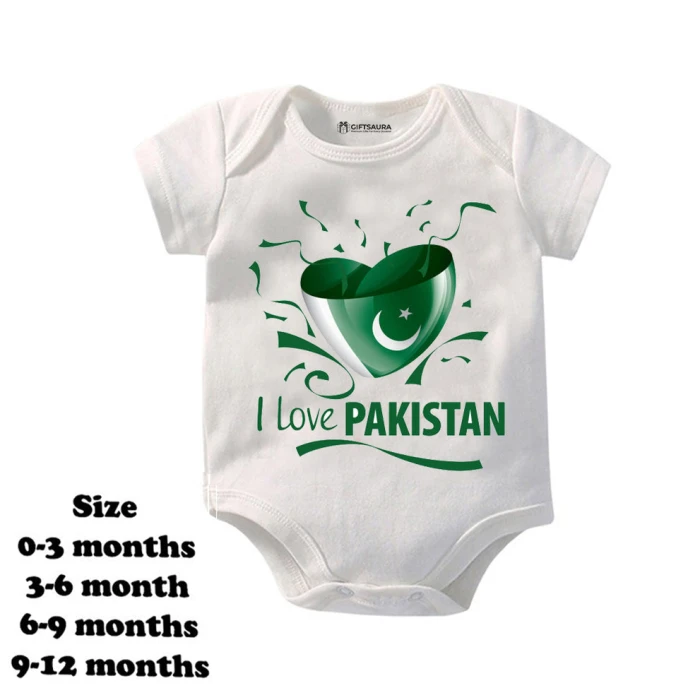 I LOVE PAKISTAN Romper Soft Baby Romper