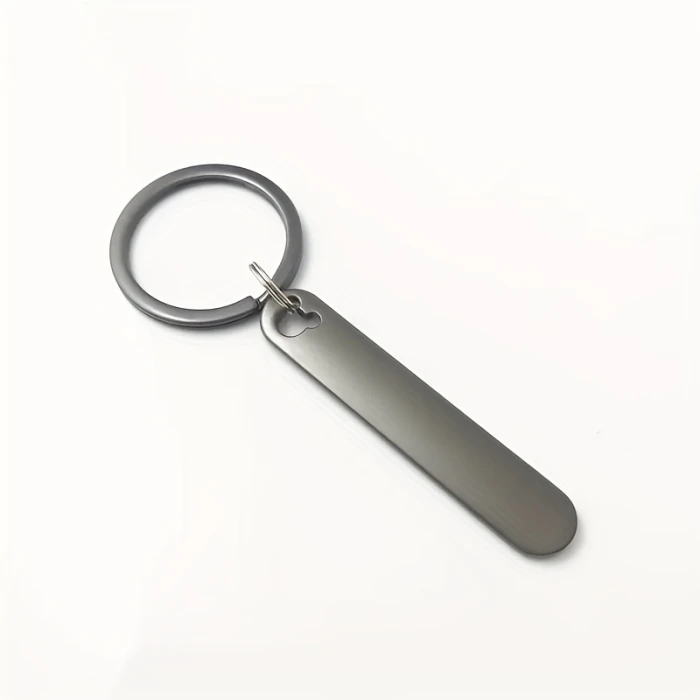 Customizable Double‑Sided Engraved Stainless‑Steel Keychain Personalised Name & Phone Number Tag cover image 7