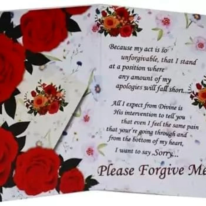 Apology Gift Combo Card, Red Rose, Couple Showpiece & Chocolate Box cover image 5