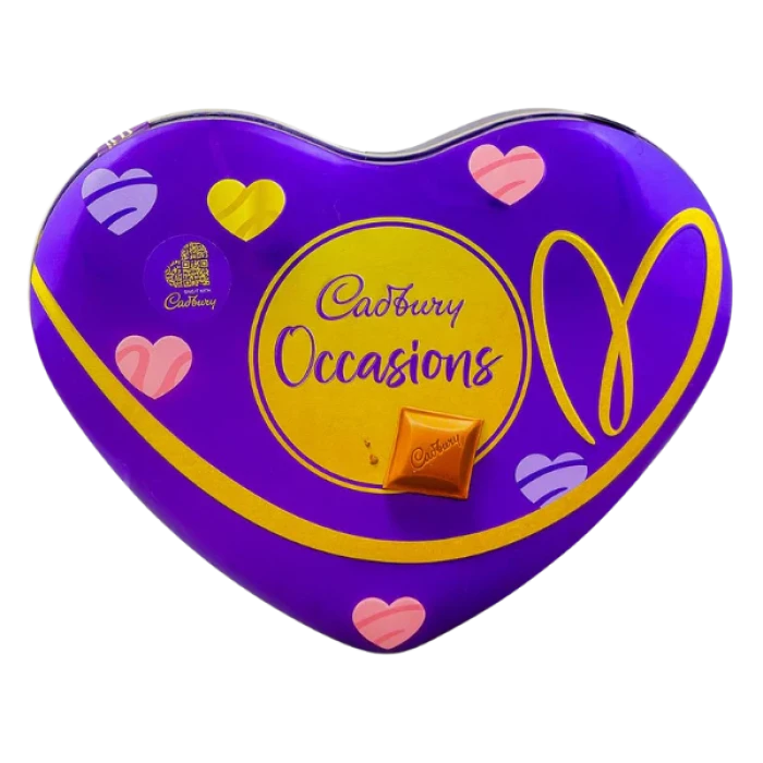 Sorry Gift Combo – Greeting Card, Red Rose & Cadbury Occasions Chocolate Heart Gift Box cover image 1