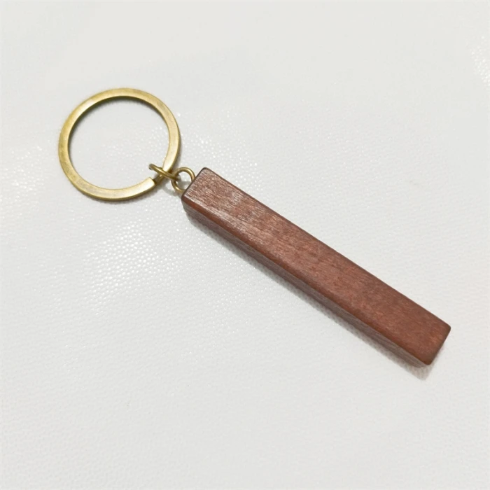 Custom Wooden Keychains for Men Personalized Phone Number Name Text Car Keyring cover image 4