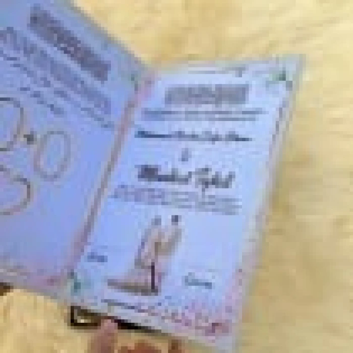 Personalized A4 Black & White Nikah Certificate Booklet – Thumbprints & Signature Edition cover image 2