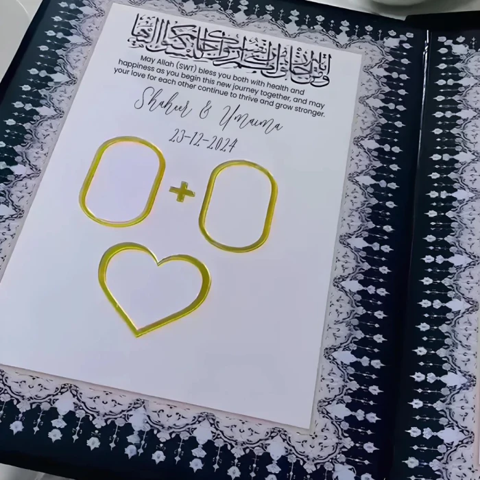 Premium Velvet Nikah Book Kit – Personalized Nikkah Pen & Luxe Velvet Box cover image 2