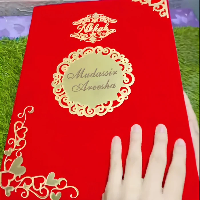 Luxury Velvet Nikkah Nama Certificate – Personalized Keepsake with Elegant Velvet Box cover image 2