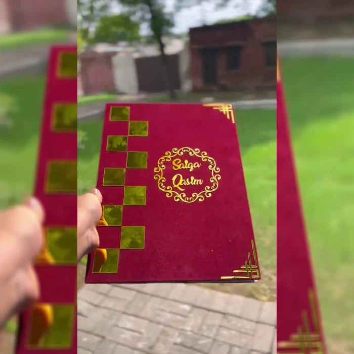 Personalized Nikah Fingerprint Booklet – Custom Islamic Marriage Certificate with Thumbprints & Pen cover image 4