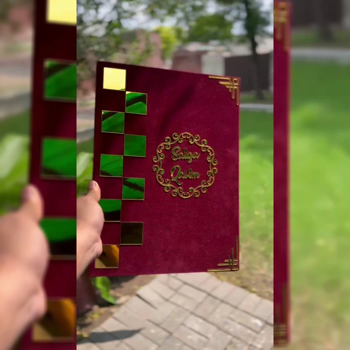 Personalized Nikah Fingerprint Booklet – Custom Islamic Marriage Certificate with Thumbprints & Pen cover image 3