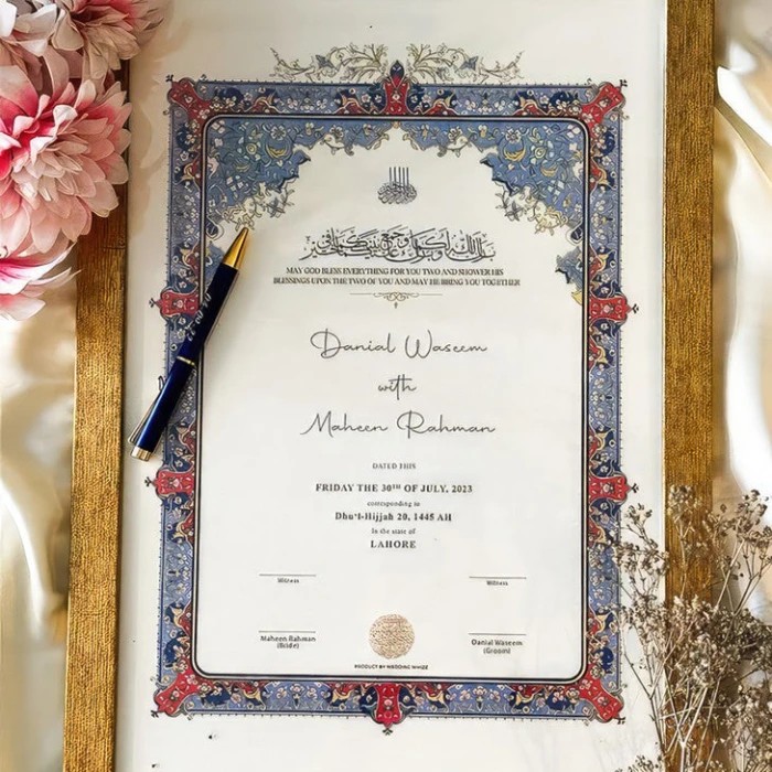 Personalized Nikkah Frame for Wedding gift
