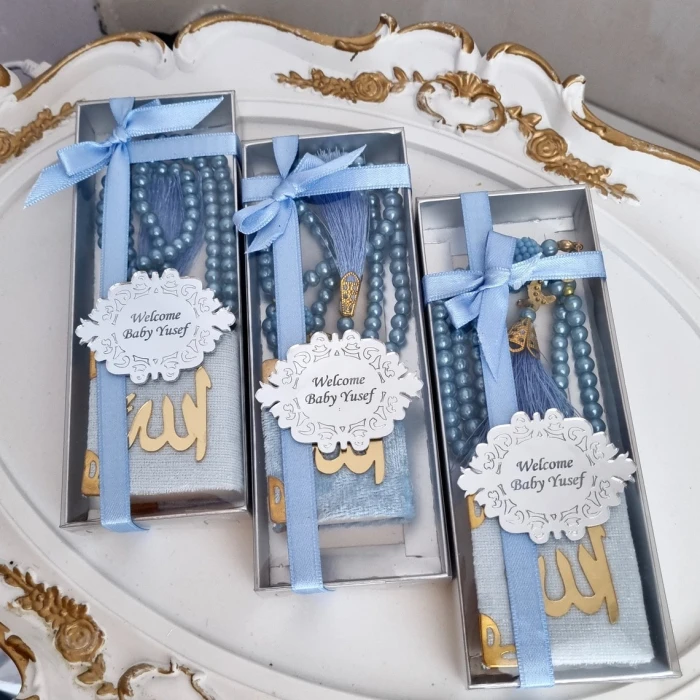 Mini Quran & Tasbih Gift Box Personalized Islamic Gift Set cover image 1