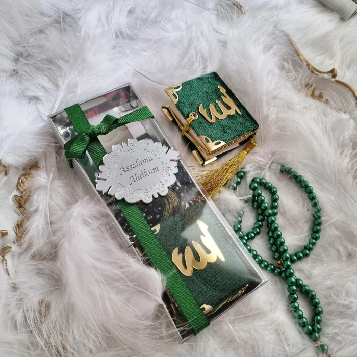 Mini Quran & Tasbih Gift Box Personalized Islamic Gift Set cover image 3