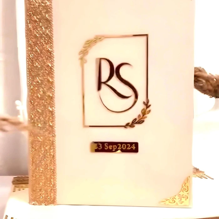 Premium Velvet Nikkah Booklet – Personalized Islamic Marriage Certificate Folder