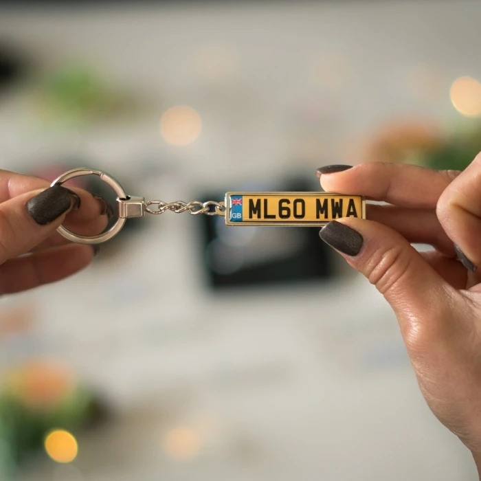 Custom Double-Sided Number Plate Keyring cover image 4