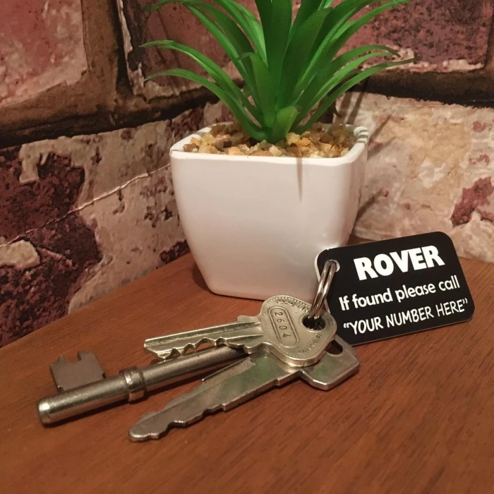 Metal “If Found Please Call” Key Ring Chain – Personalized Lost & Found Tag cover image 3