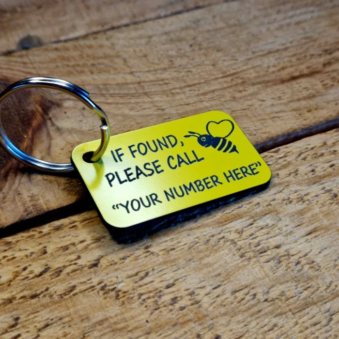 Metal “If Found Please Call” Key Ring Chain – Personalized Lost & Found Tag cover image 7