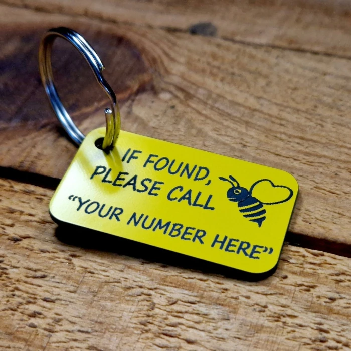 Metal “If Found Please Call” Key Ring Chain – Personalized Lost & Found Tag cover image 6