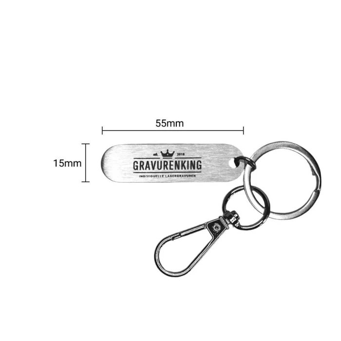 Custom Stainless Steel Keychain Personalized Laser Engraved cover image 3