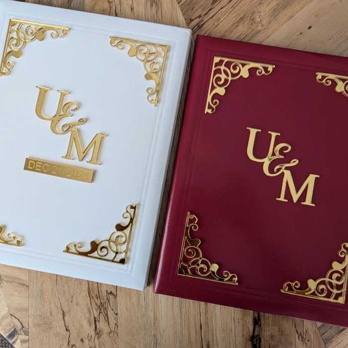 Personalized Luxury Nikkah Certificate – Custom Islamic Marriage Contract with Holder & Pens cover image 3