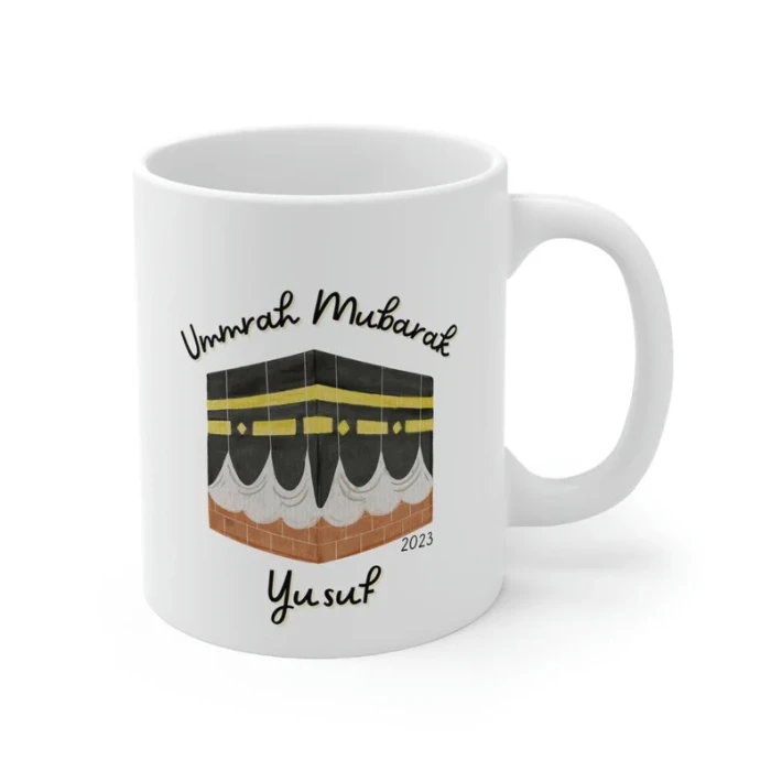 Personalised Umrah Mubarak Ceramic Mug Custom Islamic Gift