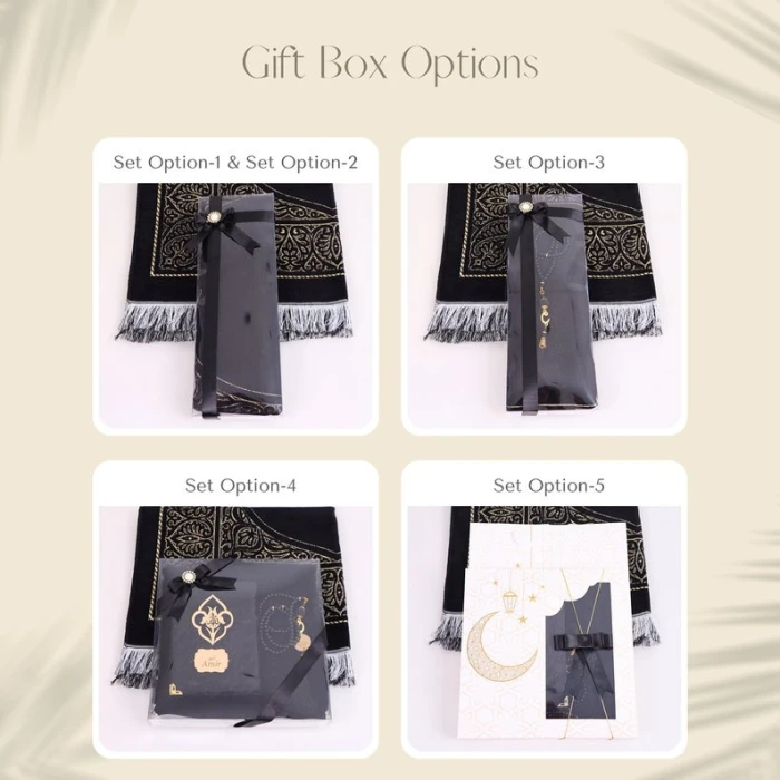 Personalized Prayer Mat Gift Set  Custom Quran & Tasbeeh (Multiple Colors) cover image 4