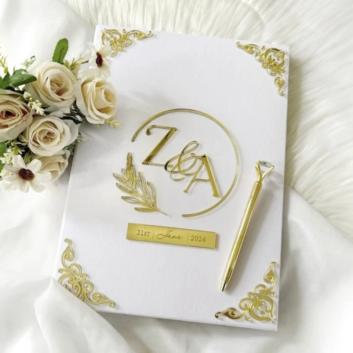 Personalized Nikkah Folder Custom Islamic Marriage Certificate cover image 2