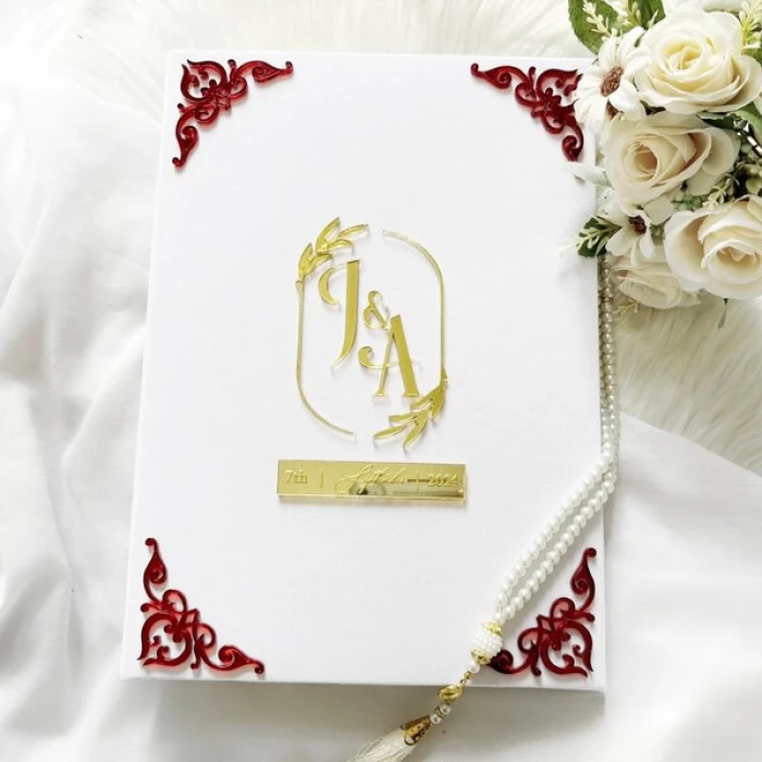 Personalized Nikkah Nama Folder & Contract Custom Nikkah Gift cover image 1