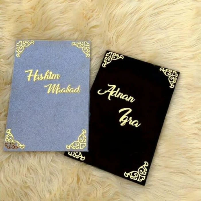 Personalized A4 Black & White Nikah Certificate Booklet – Thumbprints & Signature Edition cover image 3