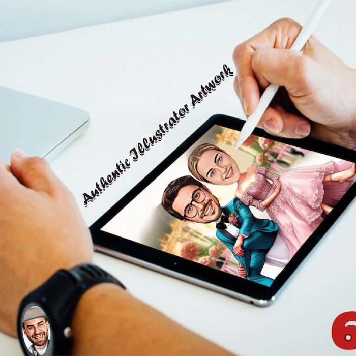 Custom Graduation Caricature – Personalized Diploma Portrait Digital Download cover image 1