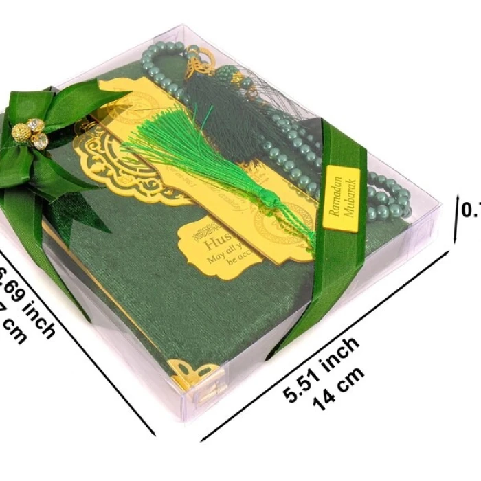Personalized Velvet Dua Book & Gold Bookmark Gift Set Umrah/Hajj Favor cover image 8