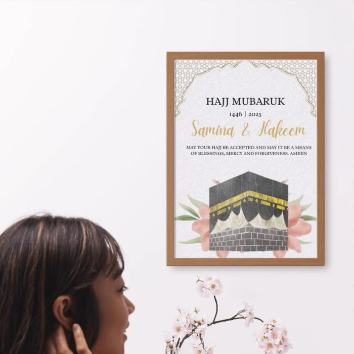Hajj Mubarak Digital Gift Editable Card Template cover image 5