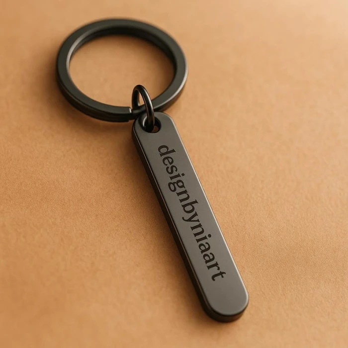 Custom Keychain with Name & Phone Number – Personalized Stainless Steel cover image 6