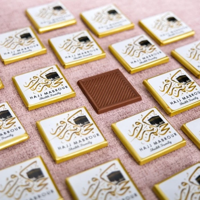 Custom Hajj Mubarak Chocolate cover image 2