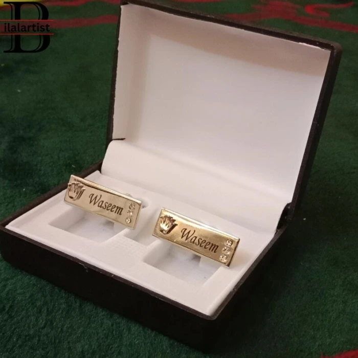 Blue Velvet Nikkah Certificate Booklet – Personalized Islamic Marriage Certificate with Optional Cufflinks cover image 1