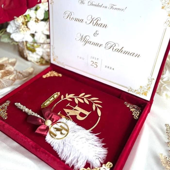Premium Nikkah Booklet Custom Islamic Marriage Certificate Folder cover image 4