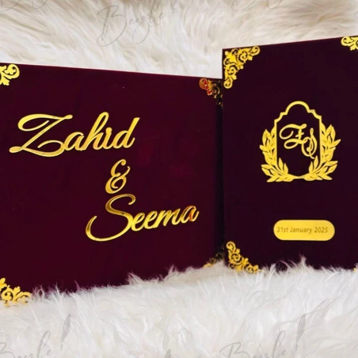 Elegant Personalized Nikkah Booklet & Certificate Folder